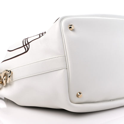 Christian Dior Calfskin Paradise Bubble Bucket Bag White 7 of 10