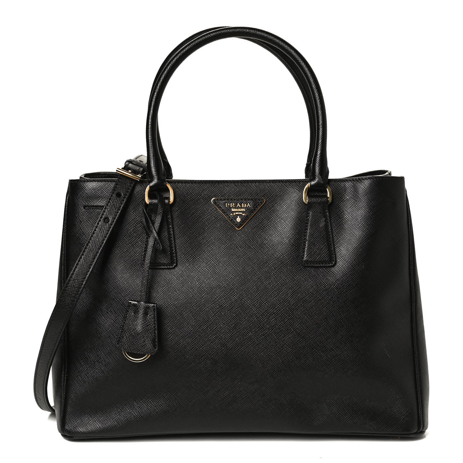 Prada Saffiano Lux Medium Tote Black 1 of 14
