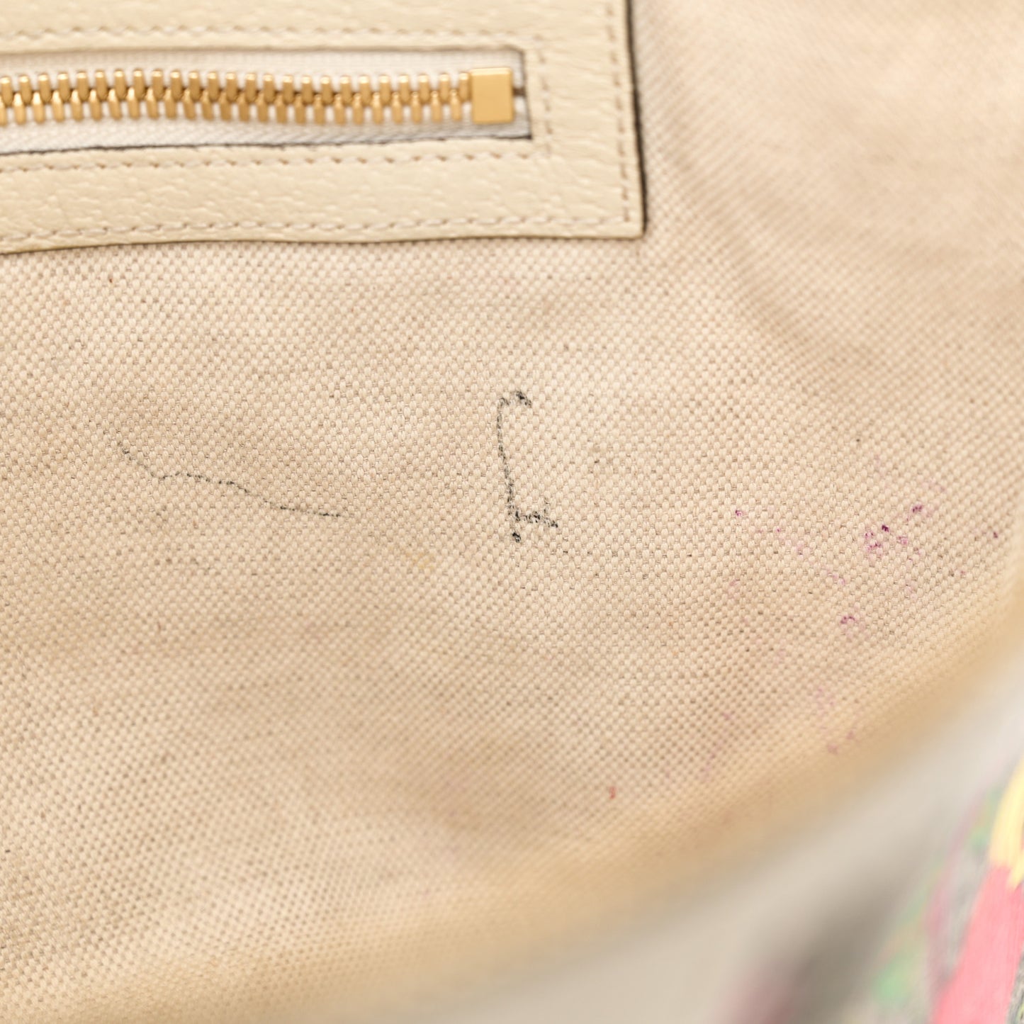 GG Supreme Monogram Flora Web Small Ophidia Half Moon Hobo White