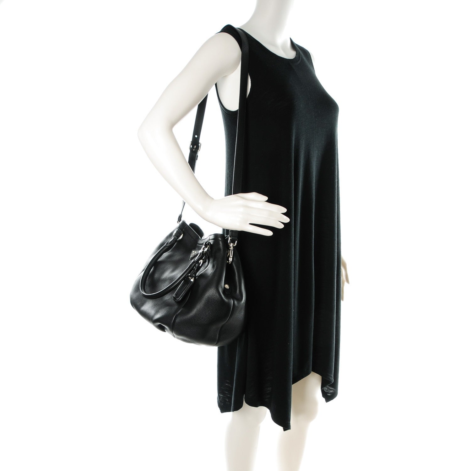 Prada Vitello Daino Shoulder Bag Nero Black 2 of 8