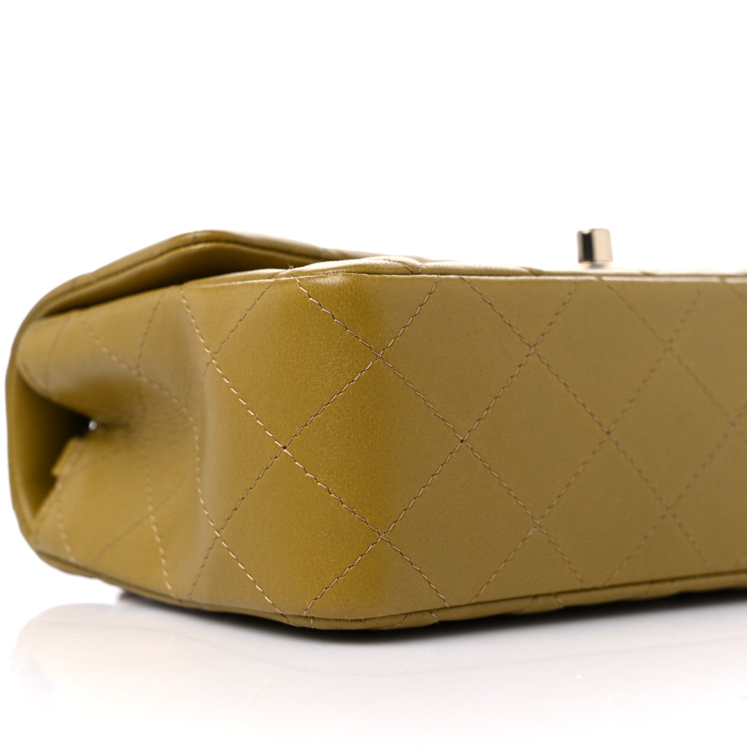 Chanel Lambskin Quilted Mini Rectangular Flap Green 7 of 11