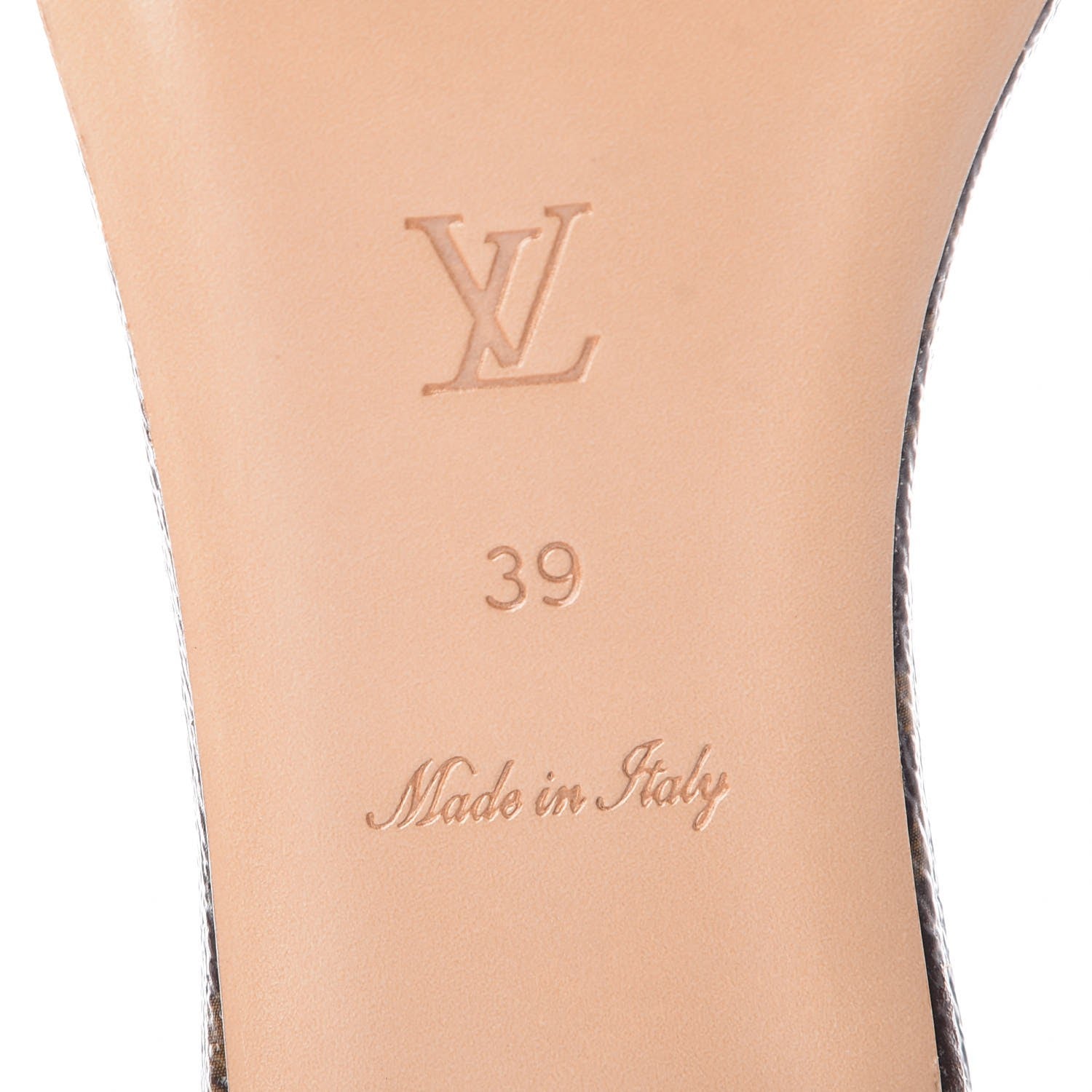 Louis Vuitton Monogram Metallic Patent Sunshine Flat Sandals 39 7 of 7