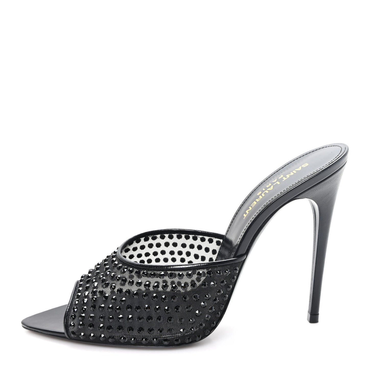 Tulle Strass Gippy 110 Mule Sandals 38.5 Black