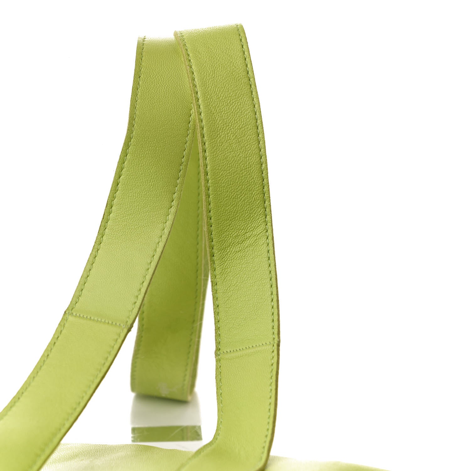 Hermes Lambskin Clou De Selle Pouch Kiwi 10 of 10