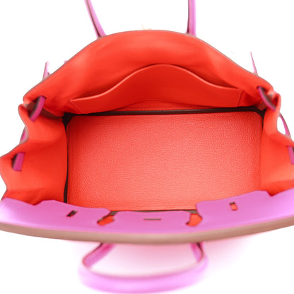 Hermes Taurillon Novillo Birkin 25 Magnolia Capucine 5 of 11