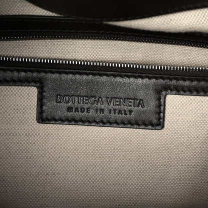 Bottega Veneta Nappa Intrecciato Zip Tape Weekender Bag Fondente 5 of 8