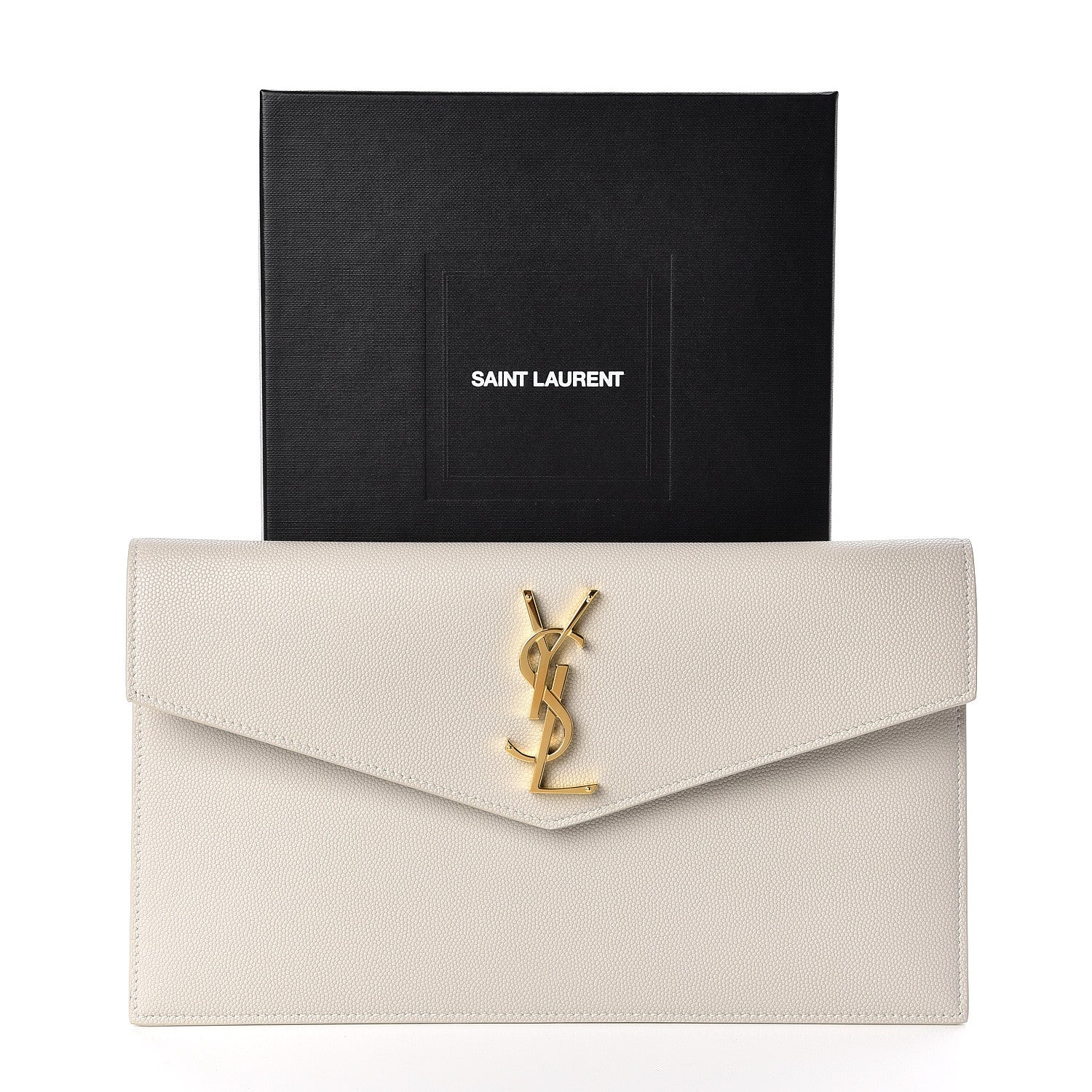 Saint Laurent Grain De Poudre Uptown Pouch Crema Soft 7 of 7