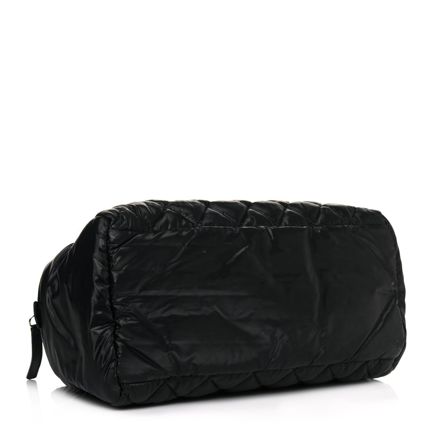 Nylon Coco Cocoon Zipped Tote Black
