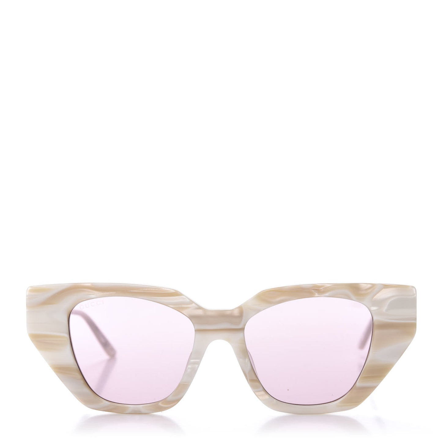 Crystal Embellished Cat Eye GG0641S Sunglasses White