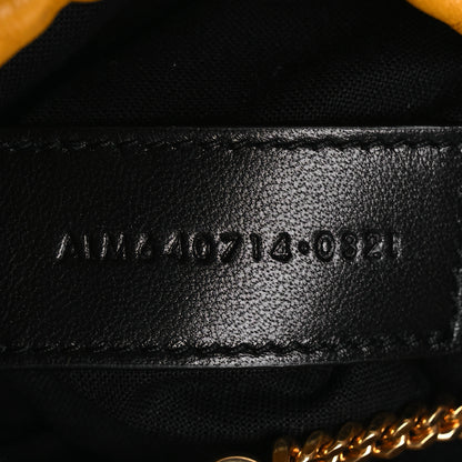 Saint Laurent Lambskin Paris Drawstring Pouch Saffran 7 of 12