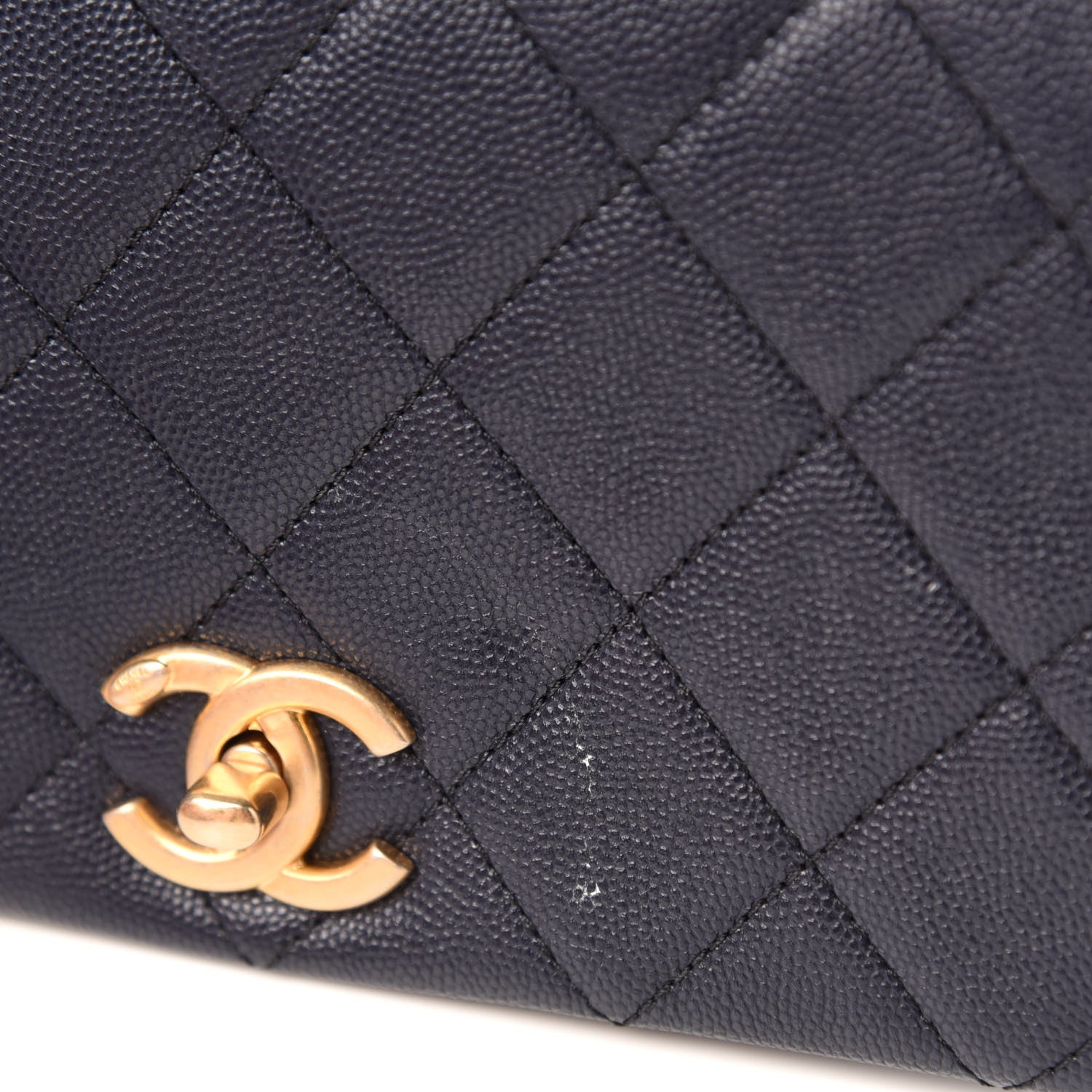 Chanel Caviar Quilted Small Fashion Therapy Flap Bag Navy Blue 8 of 11