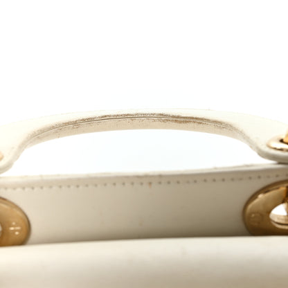 Christian Dior Lambskin Cannage Small My ABCDior Lady Dior White 11 of 12