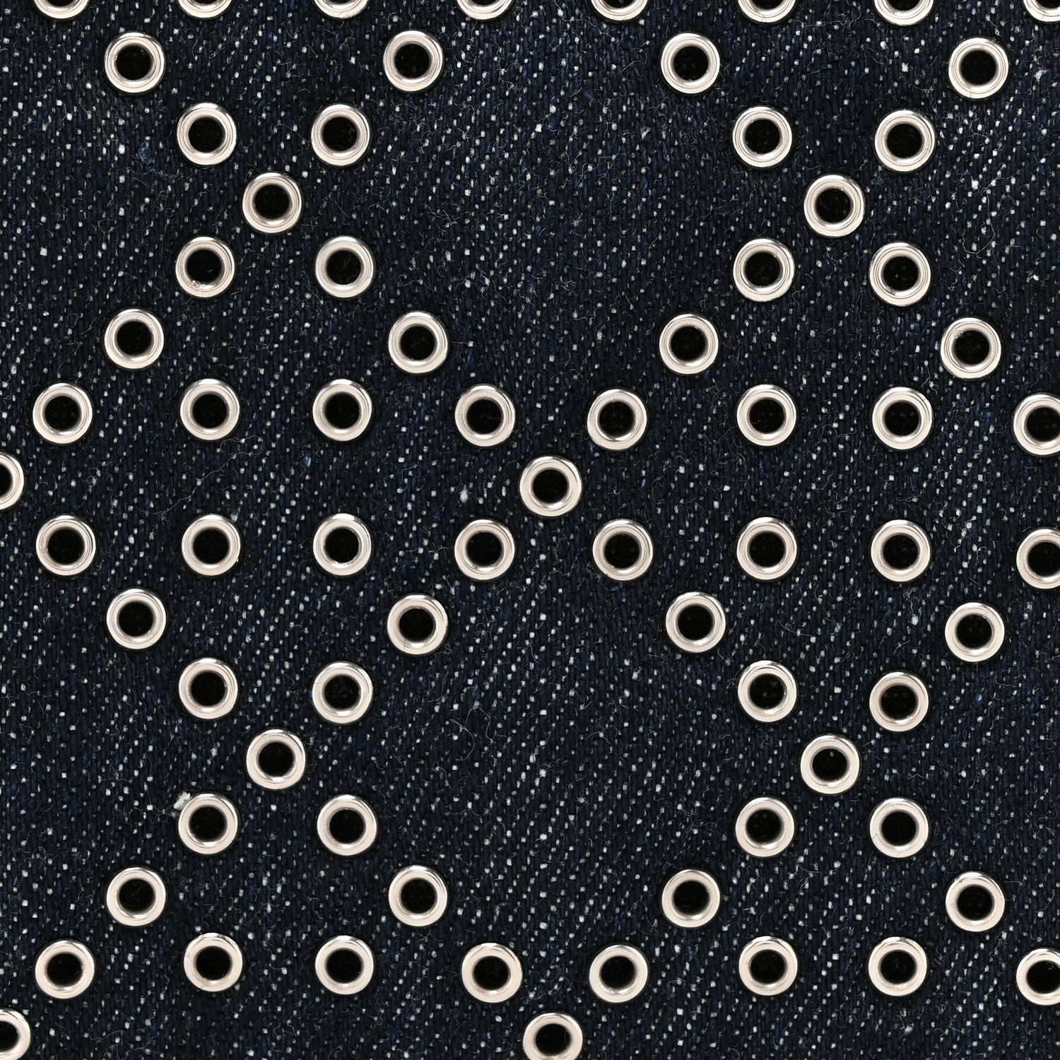 Christian Dior Denim Eyelet Lady D-Joy Blue 8 of 10