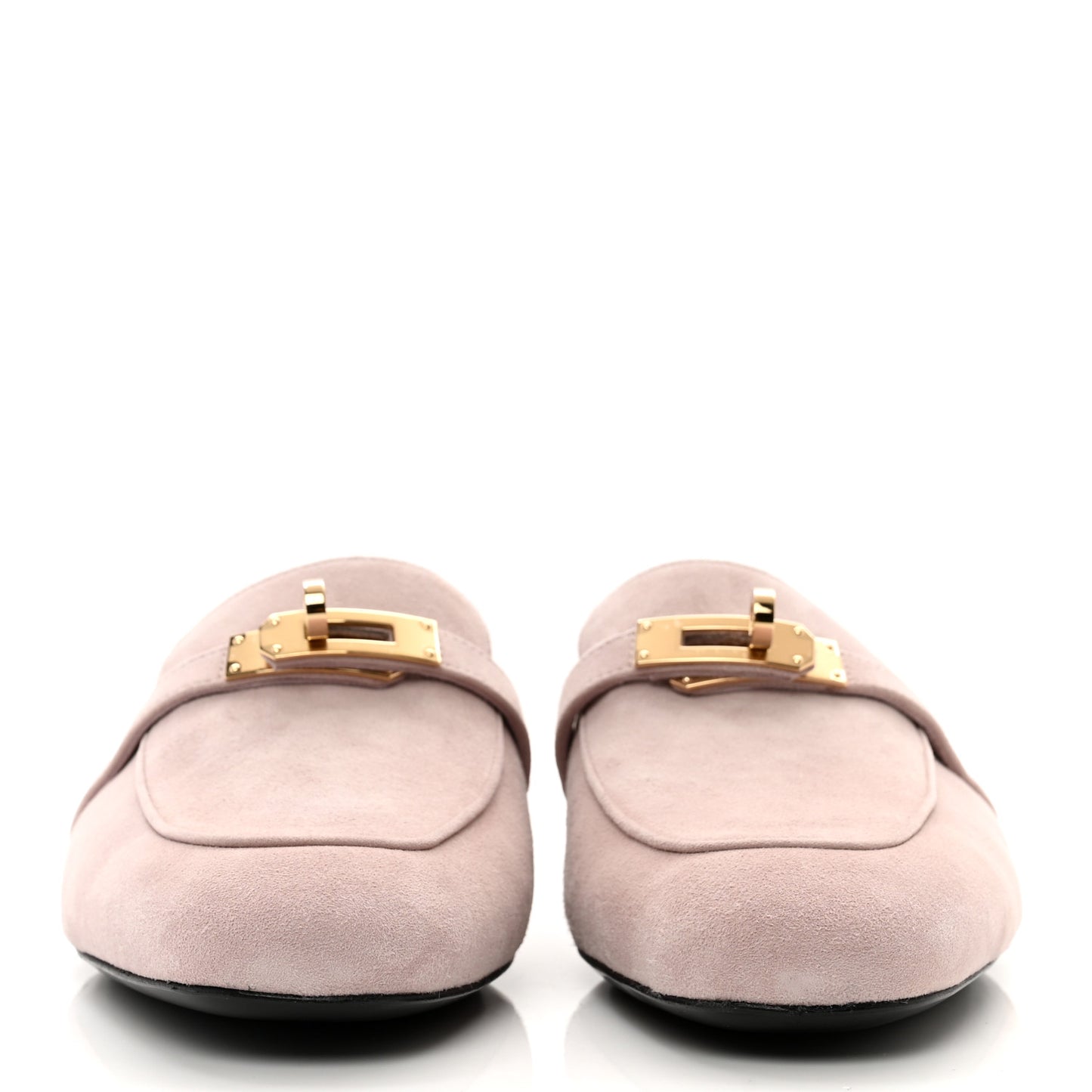 Suede Goatskin Oz Mules 39.5 Rose Porcelaine