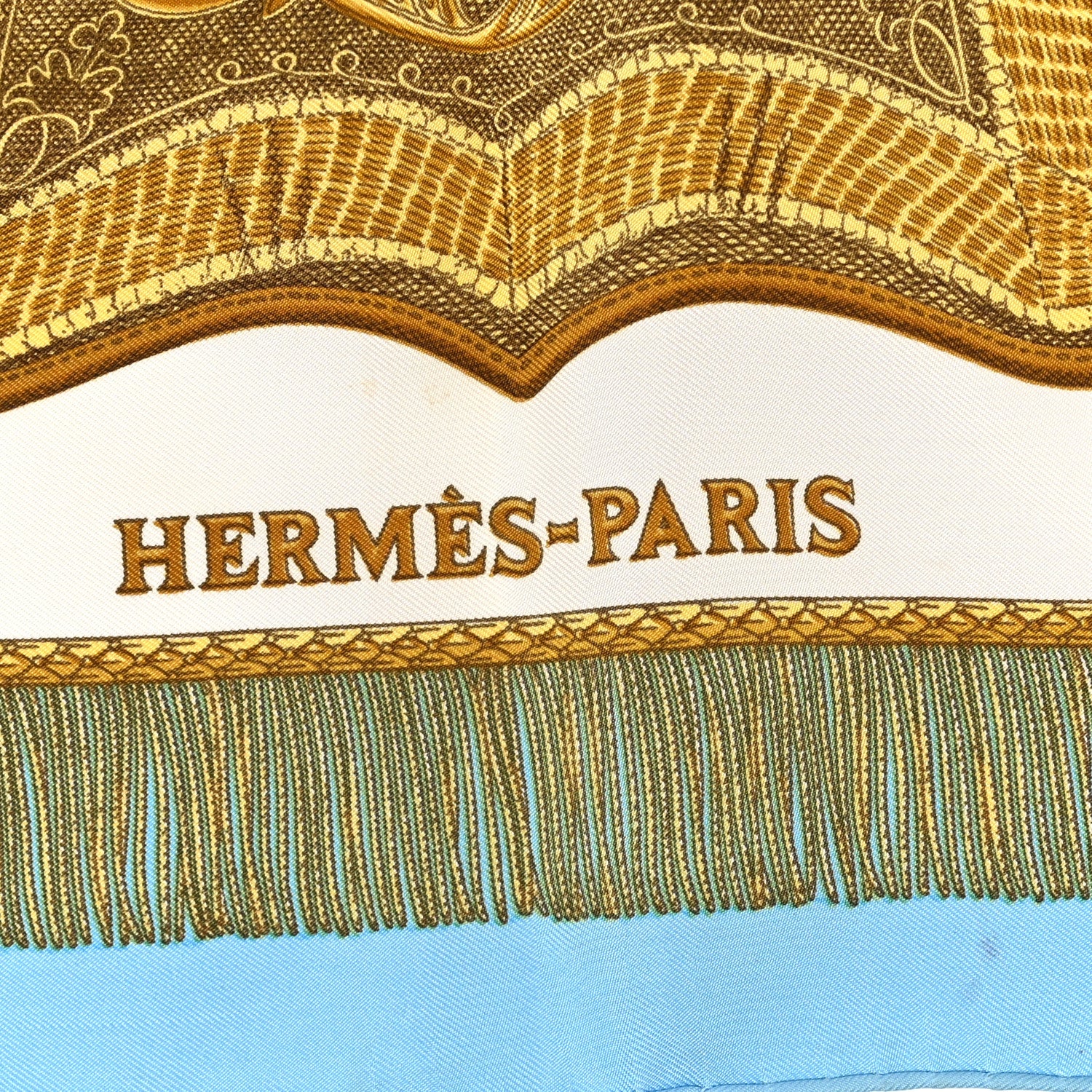 Hermes Silk Poste et Cavalerie Scarf Blue Multicolor 2 of 5