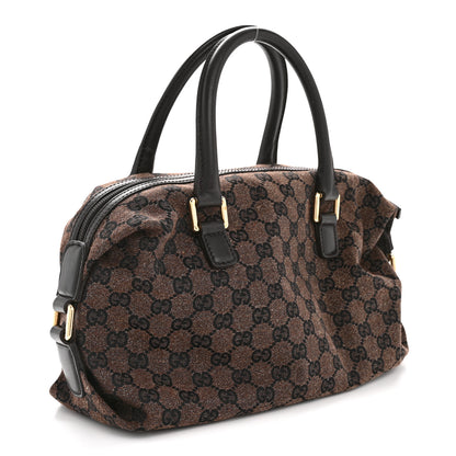 Gucci Monogram Small Boston Dark Brown 3 of 13