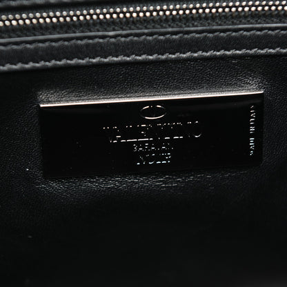 Valentino Garavani Vitello Rockstud Double Handle Tote Black 6 of 7