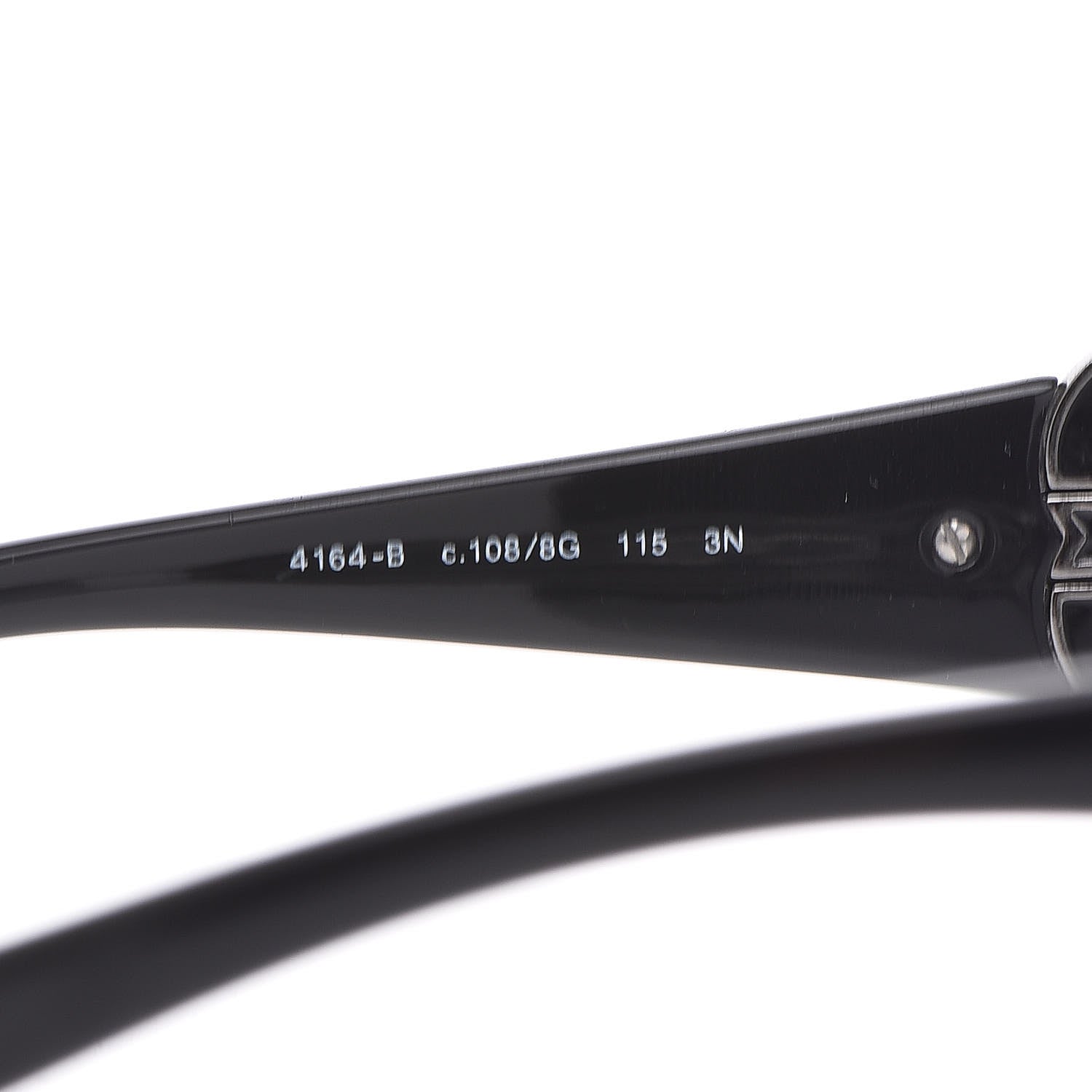 Chanel Frameless Crystal CC Logo Sunglasses 4164 Black 6 of 7