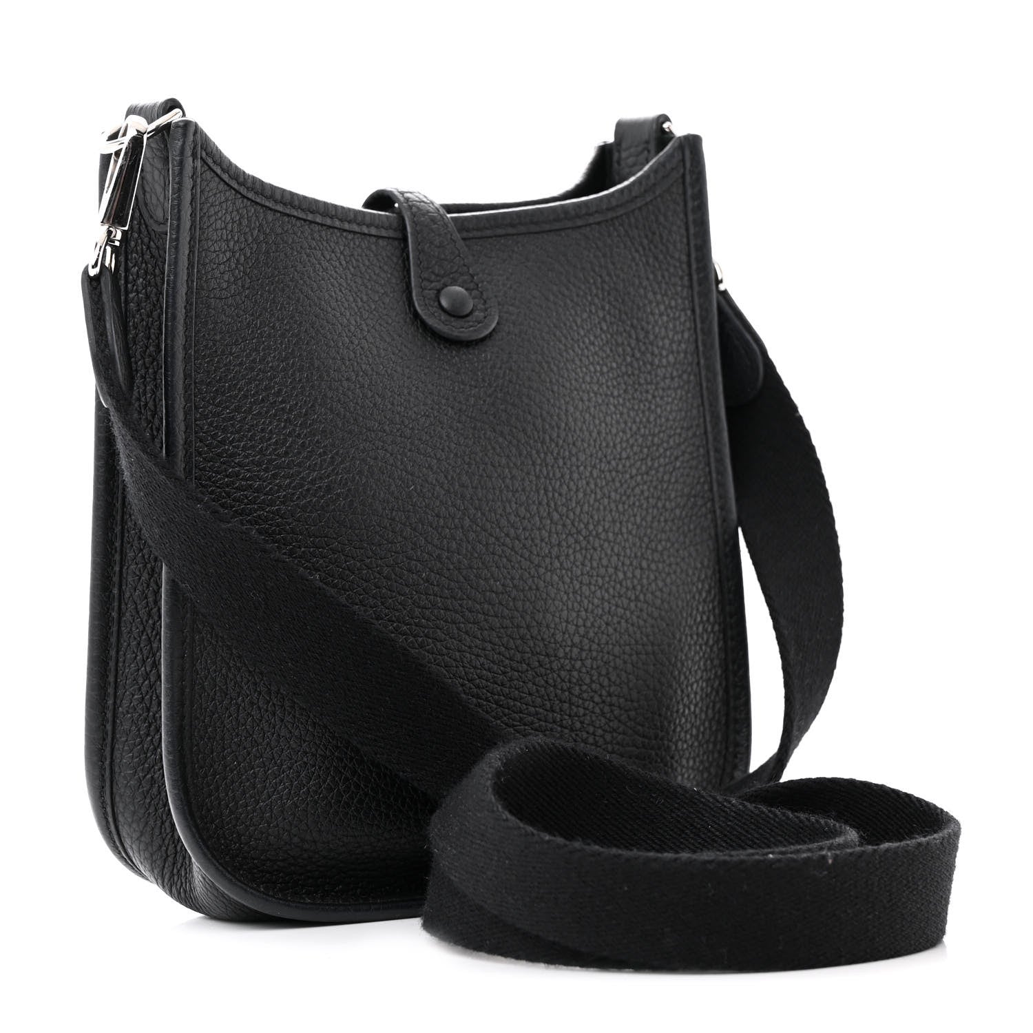Hermes Taurillon Clemence Evelyne TPM Black 3 of 14