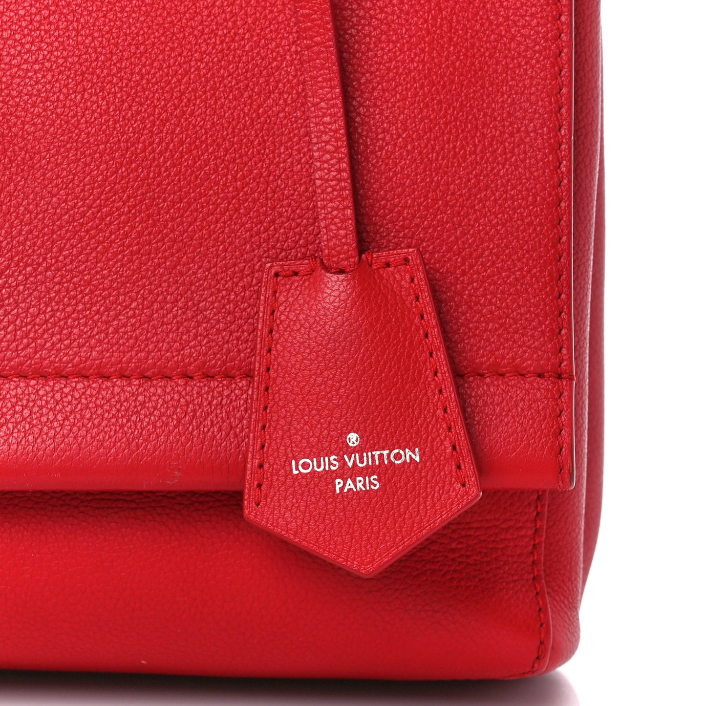 Soft Calfskin Lockme II Top Handle Rubis