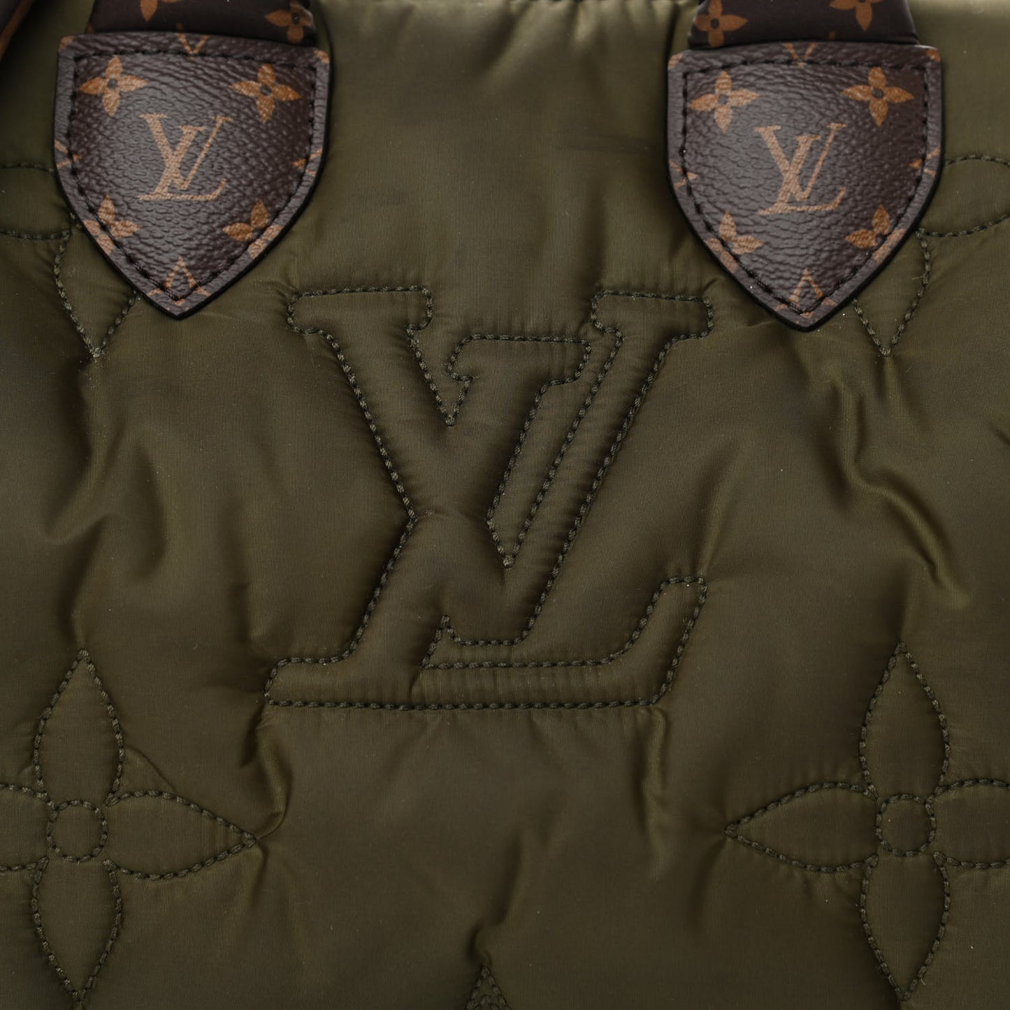 Econyl Mini Monogram Pillow Speedy Bandouliere 25 Khaki