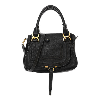 Chloe Calfskin Small Marcie Satchel Black 1 of 11