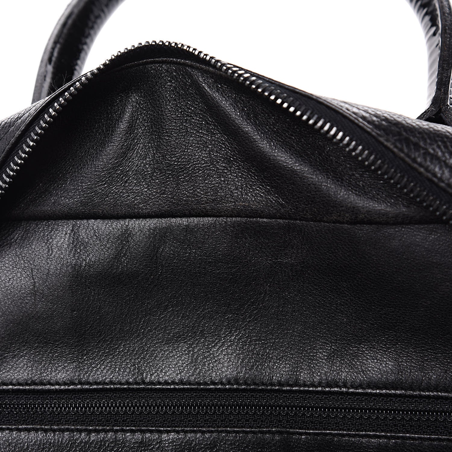Chanel Caviar Patent Quilted Large Bowler Black 9 of 15