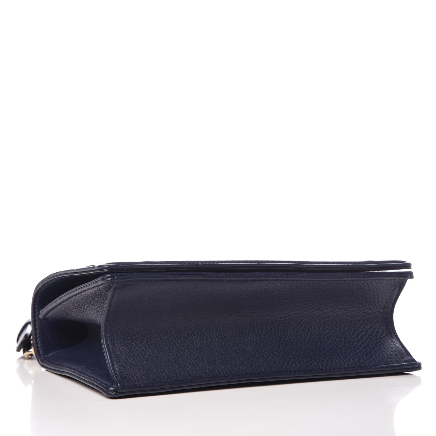 Christian Dior Grained Calfskin Medium Diorama Flap Bag Blue 4 of 11