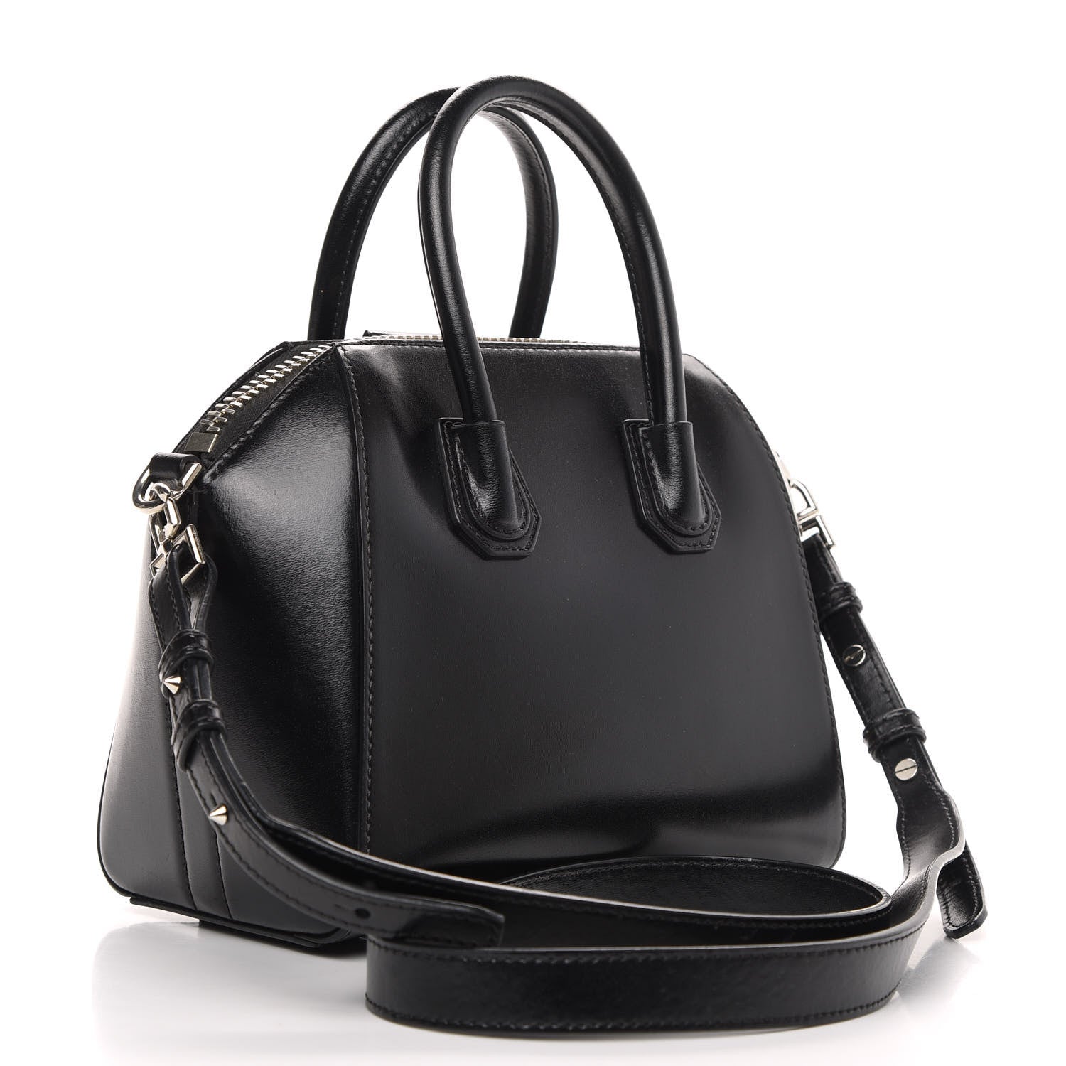 Givenchy Shiny Lord Calfskin Mini Antigona Black 3 of 12
