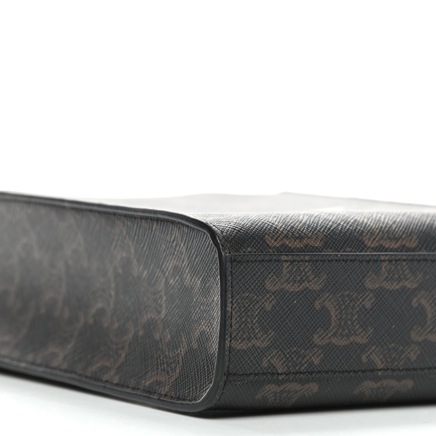 Celine Triomphe Canvas Calfskin Mini Vertical Cabas Tan 5 of 7