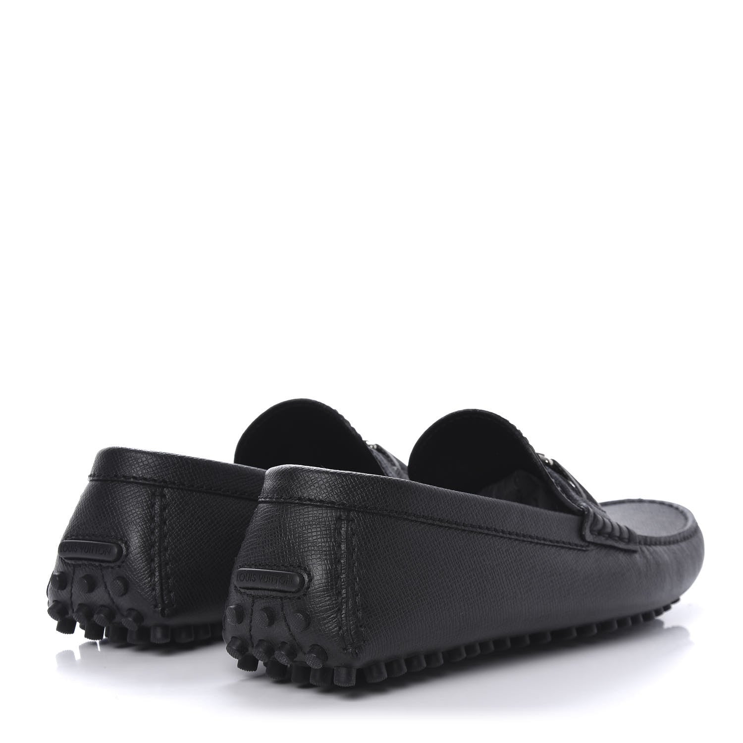 Louis Vuitton Taiga Hockenheim Moccasin Loafers Black 8.5 4 of 9