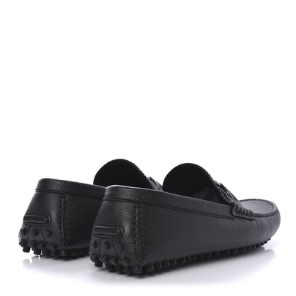 Louis Vuitton Taiga Hockenheim Moccasin Loafers Black 8.5 4 of 9