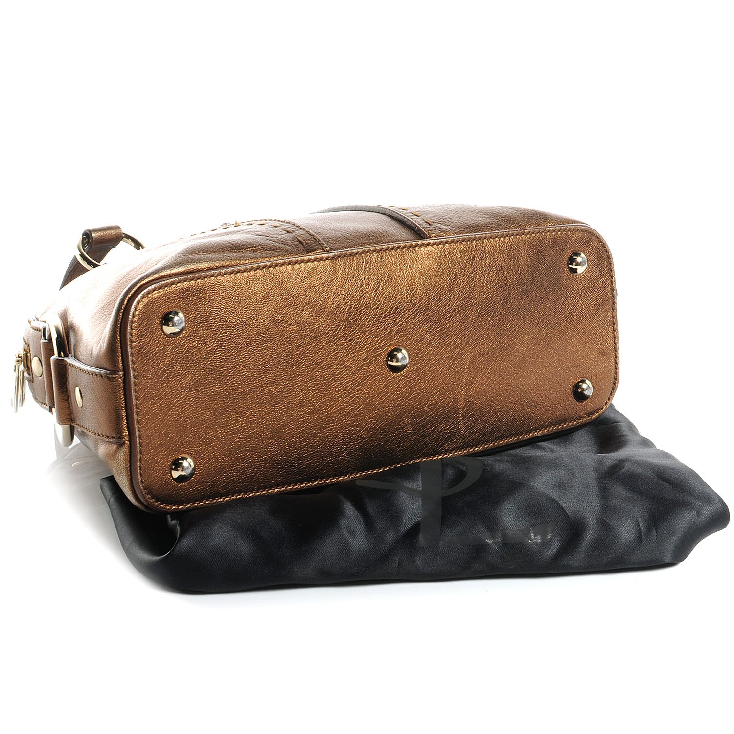 Saint Laurent Leather Mini Muse Bronze 4 of 7