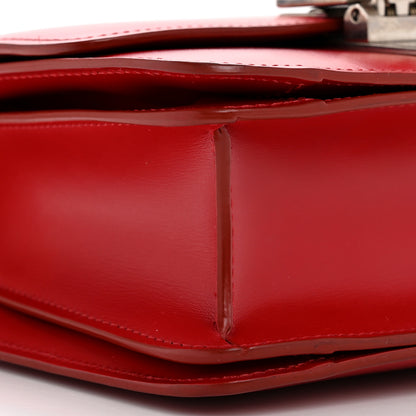 Celine Box Calfskin Small Classic Box Flap Bag Red 10 of 12