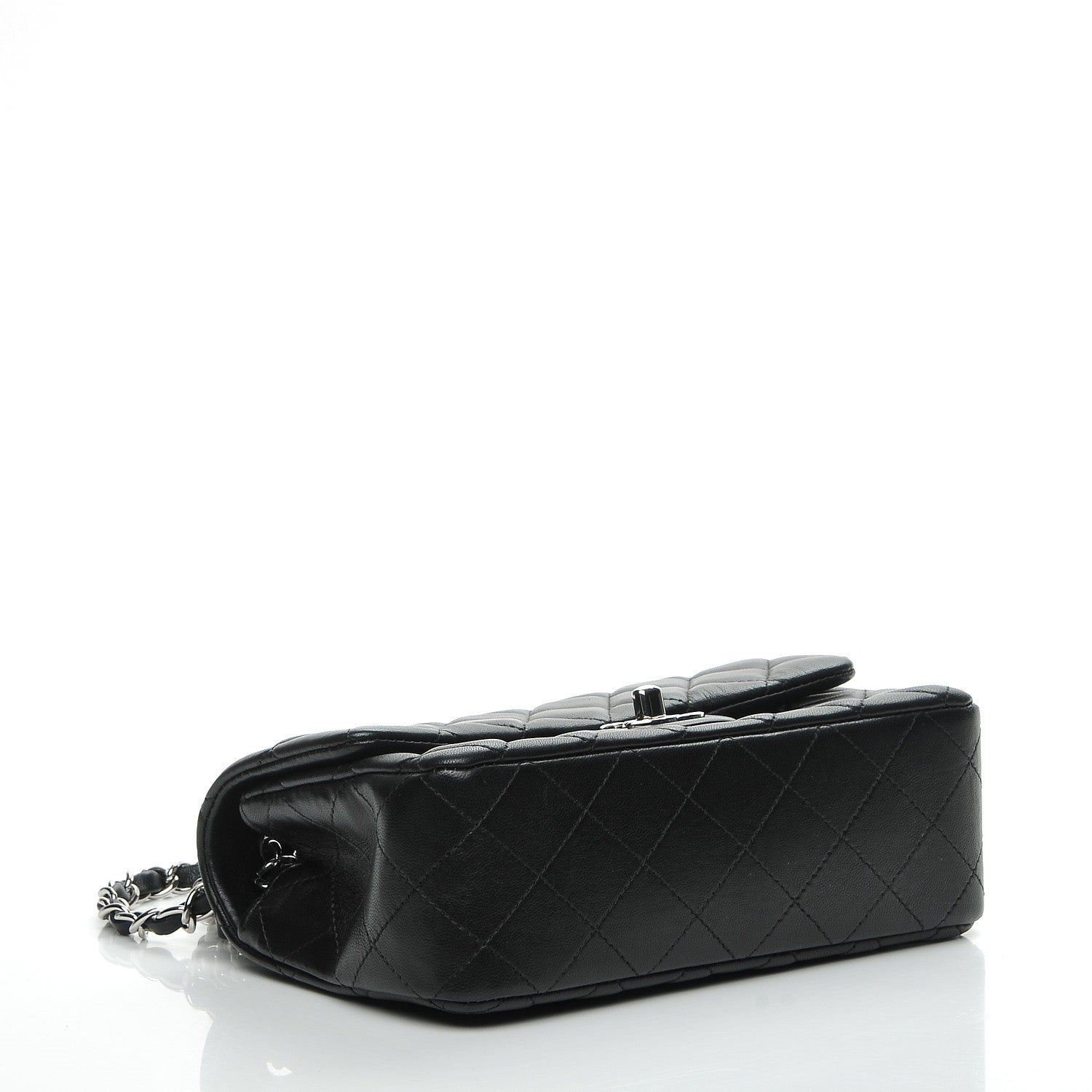 Chanel Lambskin Quilted Mini Rectangular Flap Black 4 of 8