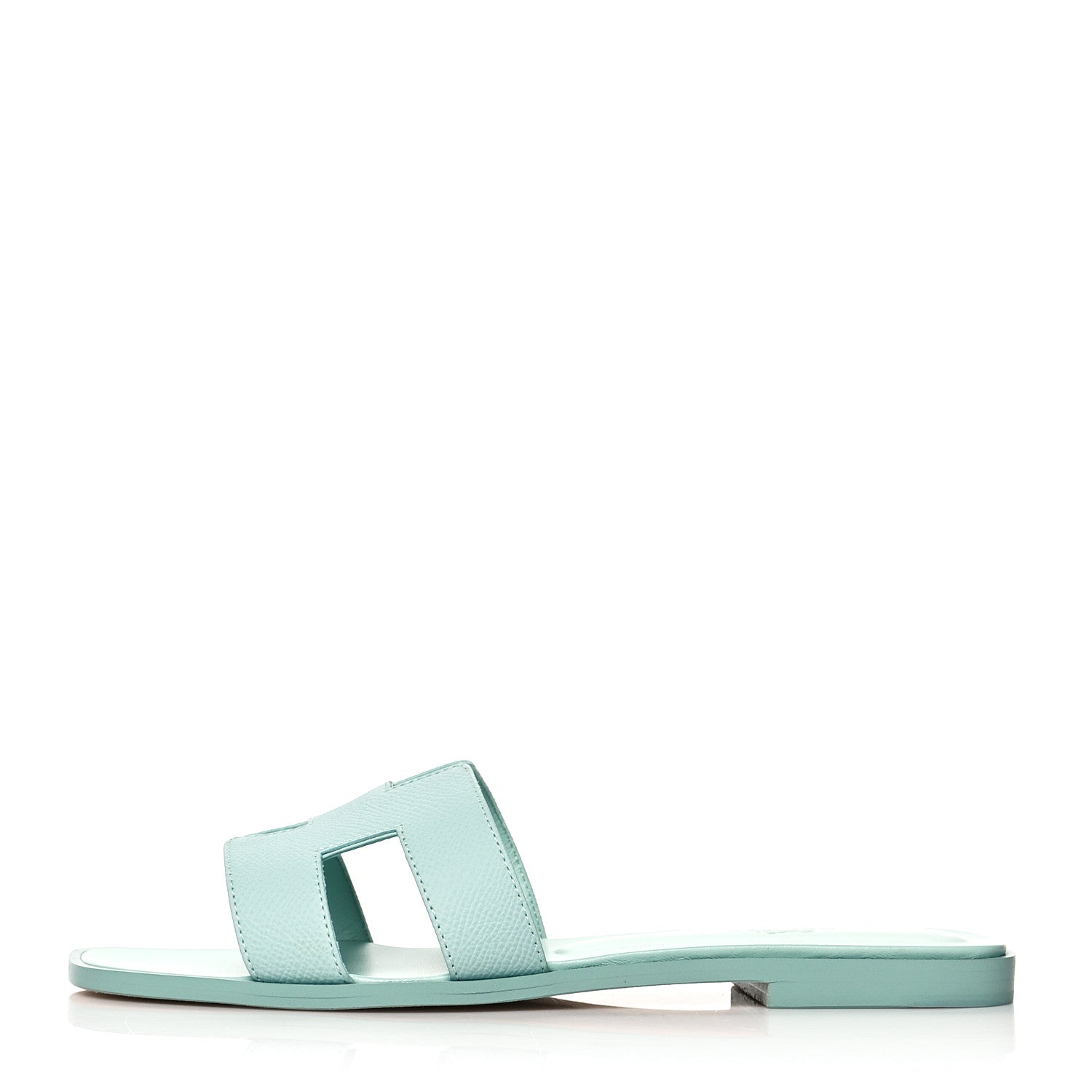 Hermes Epsom Oran Sandals 39 Vert Embrun 1 of 10