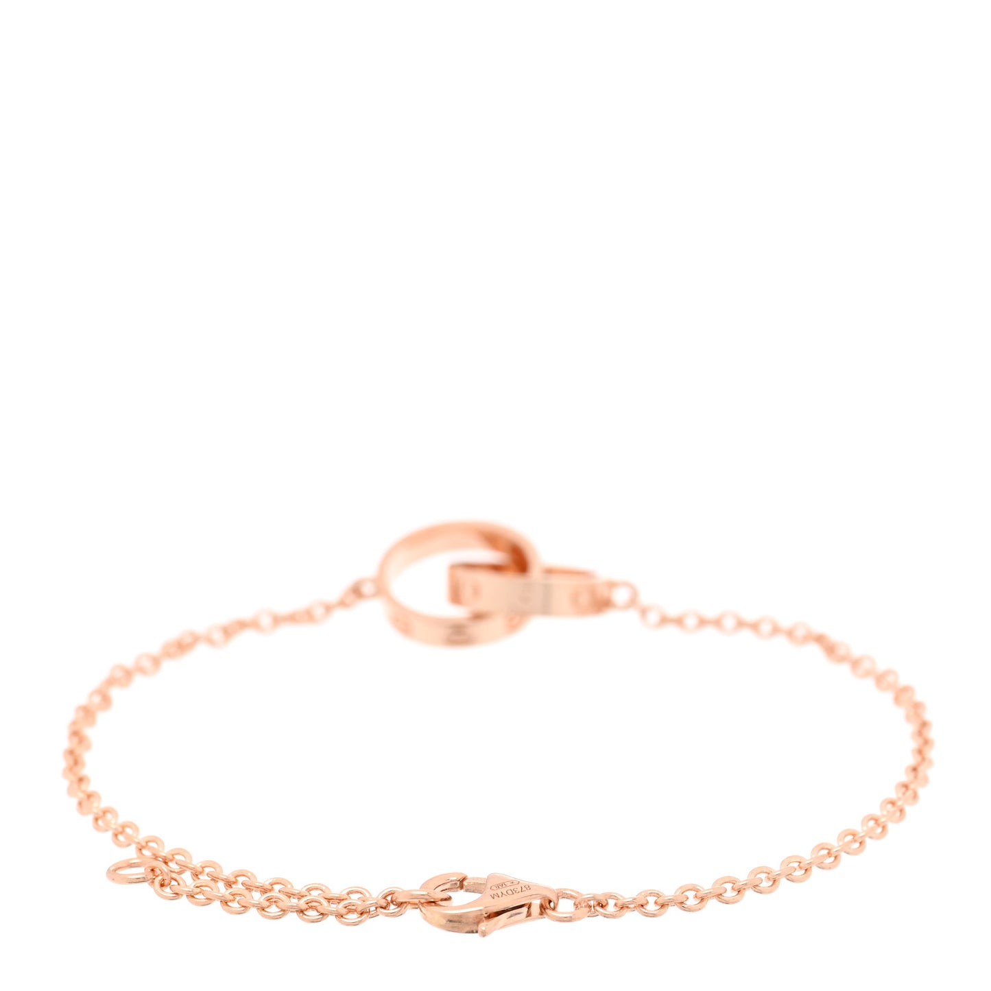 18K Pink Gold Interlocking LOVE Bracelet
