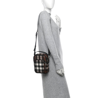 Burberry House Check Canvas Calfskin Wyatt Crossbody Dark Birch Brown 2 of 11