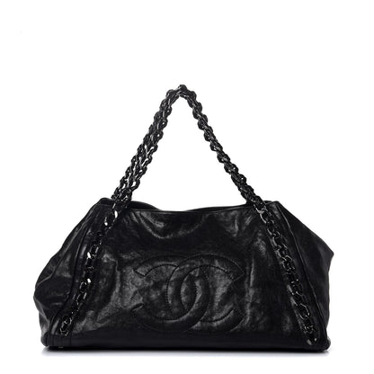 Chanel Glazed Caviar East West Modern Chain Tote Black 1 of 9