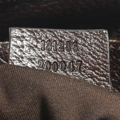 Gucci GG Monogram Buckle Belt Bag Dark Brown 7 of 8
