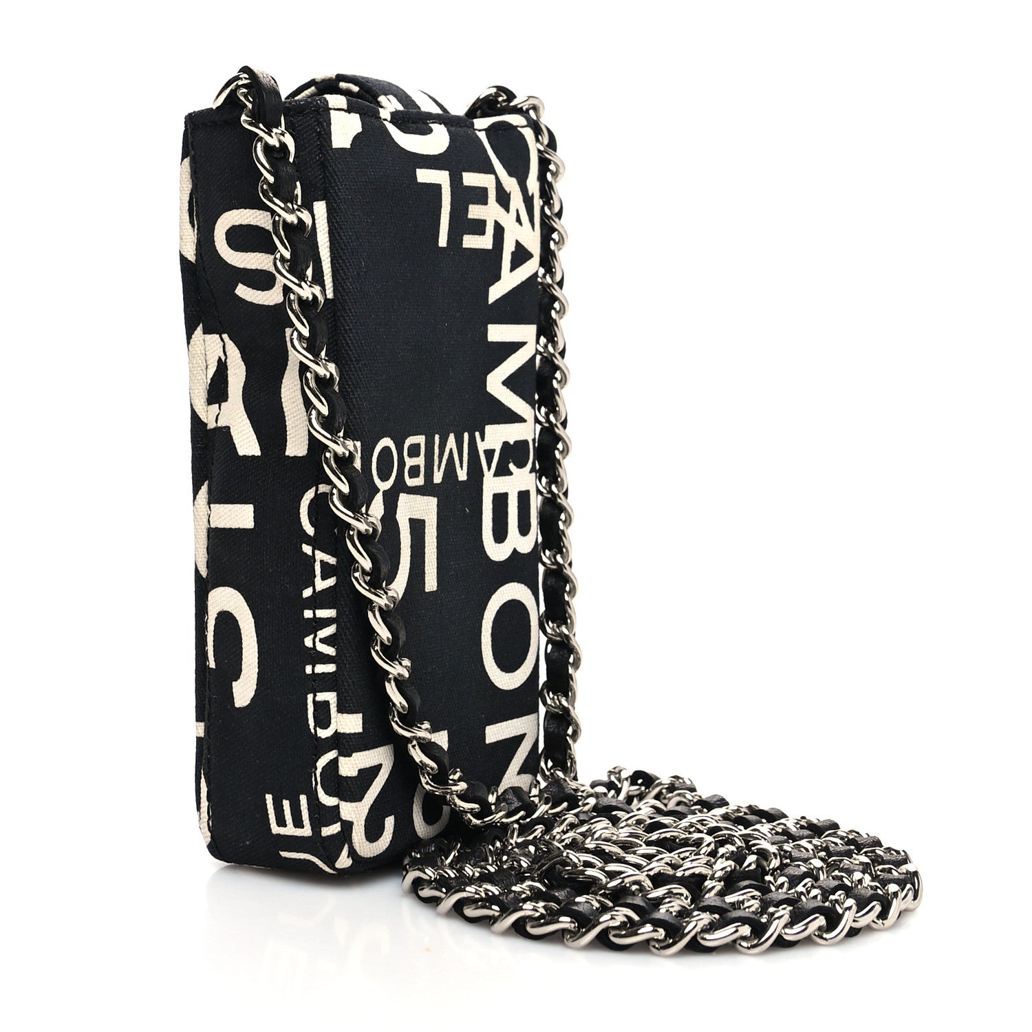 Chanel Canvas 31 Rue Cambon Phone Holder Black 2 of 10