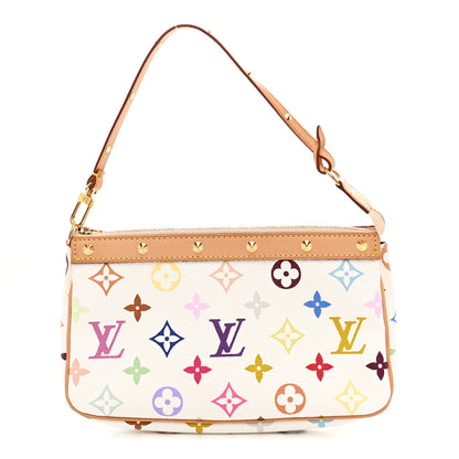 Louis Vuitton Monogram Multicolor Pochette Accessories White 1 of 9