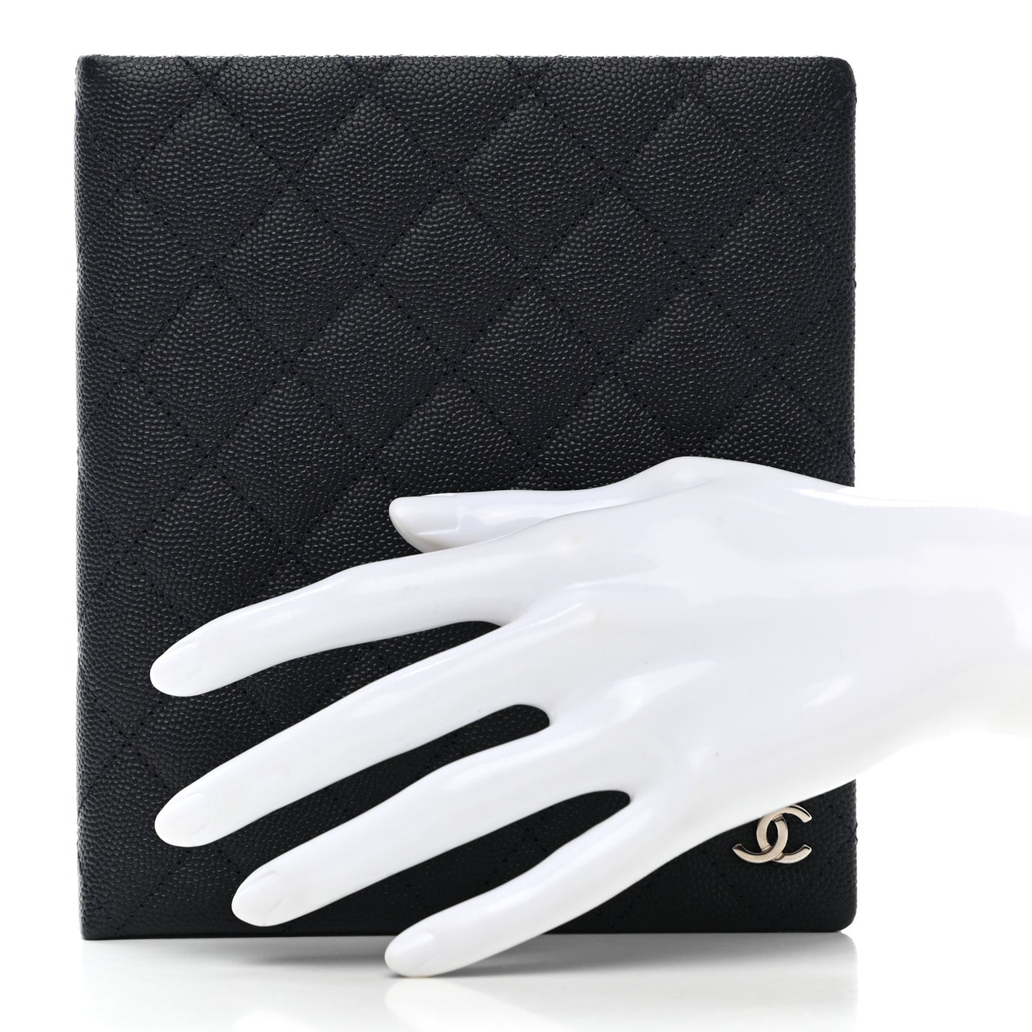 Caviar Quilted Notebook Black