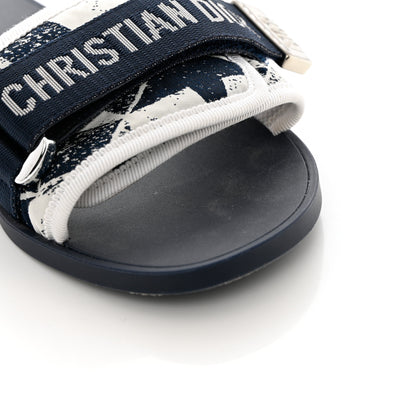 Christian Dior Canvas Dior(e)volution Mule Slide Sandals 36 Deep Blue 10 of 12