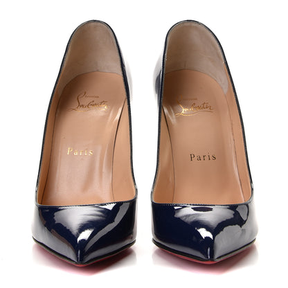 Christian Louboutin Patent Pigalle Follies 100 Pumps 37 China Blue 5 of 8