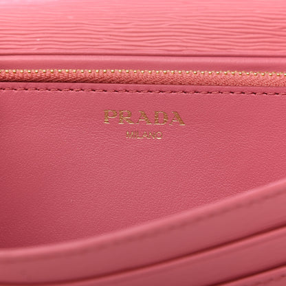 Prada Vitello Move Continental Flap Travel Wallet Geranio 7 of 9