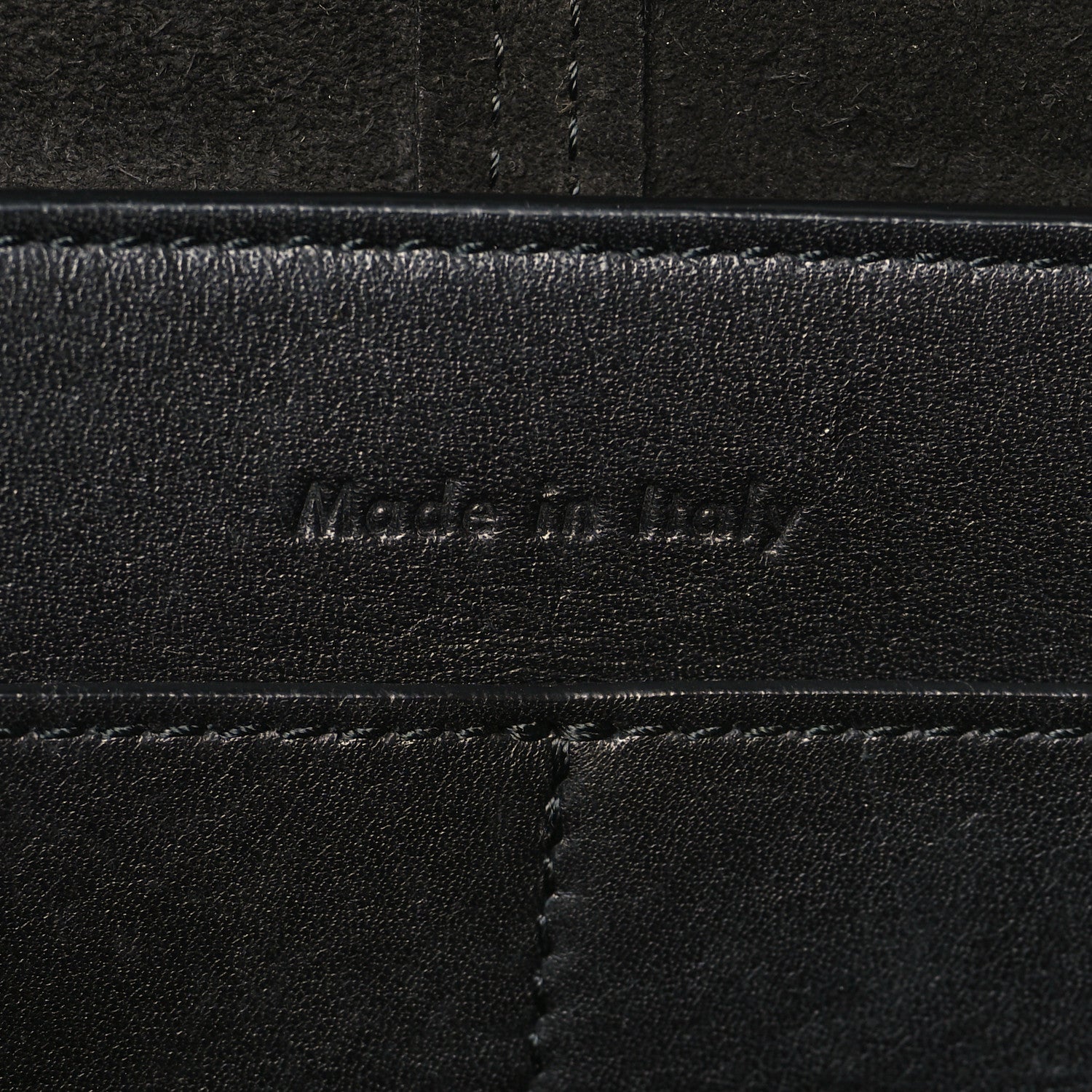 Celine Smooth Calfskin Tri-Fold Clutch on Chain Black 7 of 9