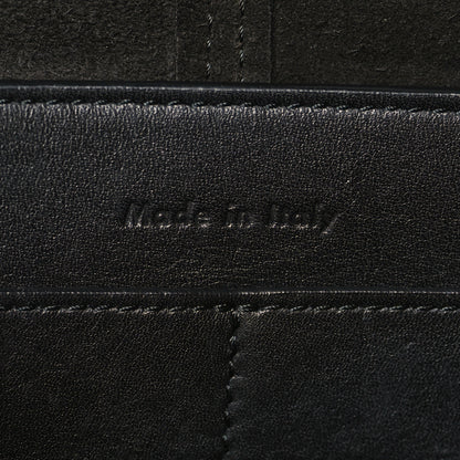 Celine Smooth Calfskin Tri-Fold Clutch on Chain Black 7 of 9