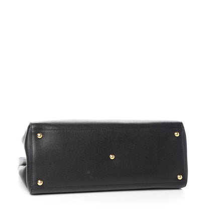 Fendi Vitello Elite Regular 2Jours Tote Black 4 of 12