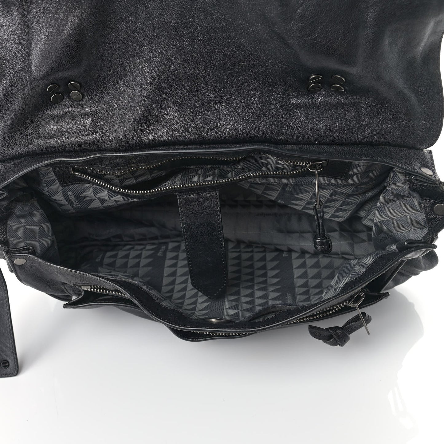 Lambskin PS1 Large Satchel Black